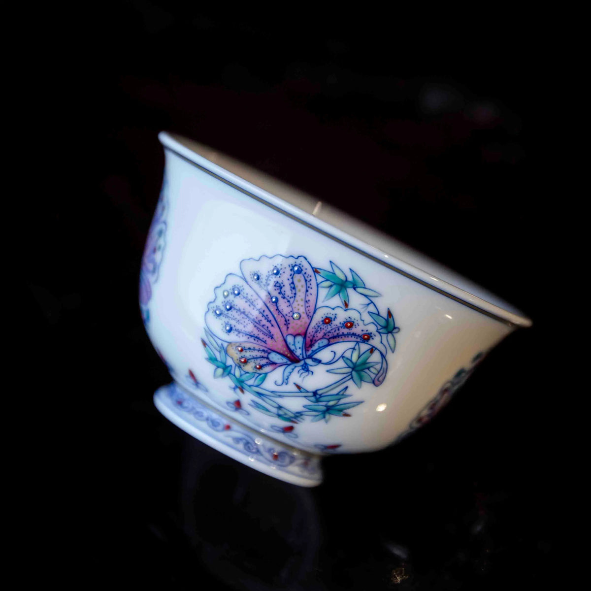 Tuan Hua Die 180cc - Jing De Zhen Porcelain Gaiwan Set zycschina