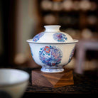 Tuan Hua Die 180cc - Jing De Zhen Porcelain Gaiwan Set zycschina