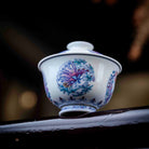 Tuan Hua Die 180cc - Jing De Zhen Porcelain Gaiwan Set zycschina