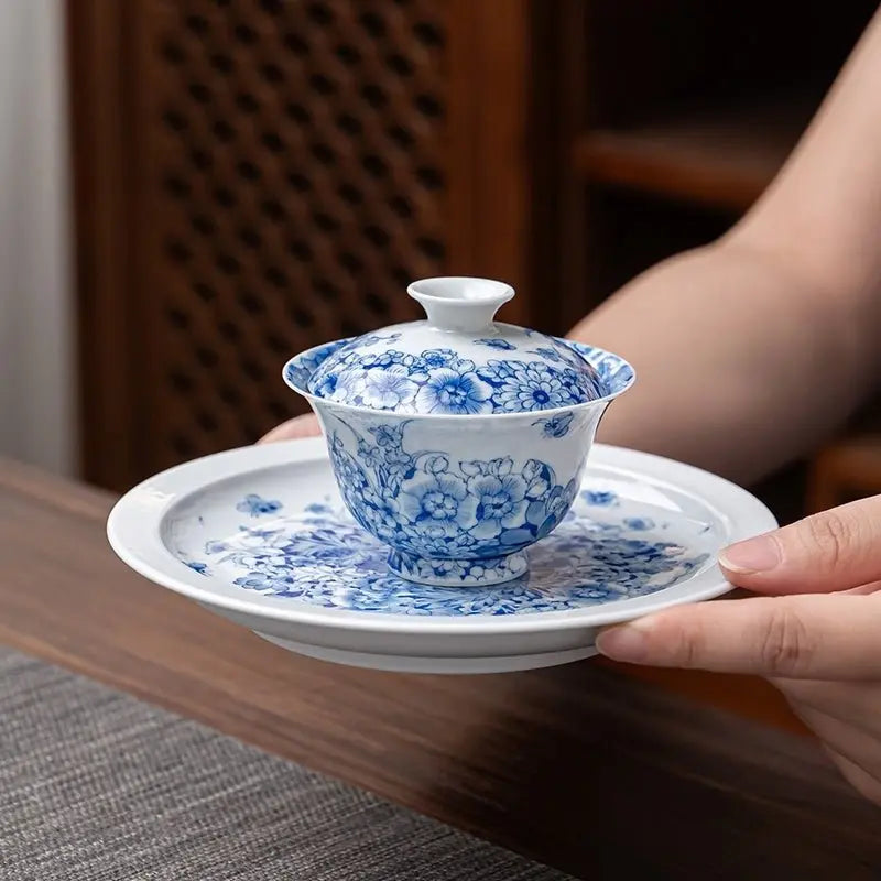 Wan Hua 130cc - Jing De Zhen Porcelain Gaiwan zycschina