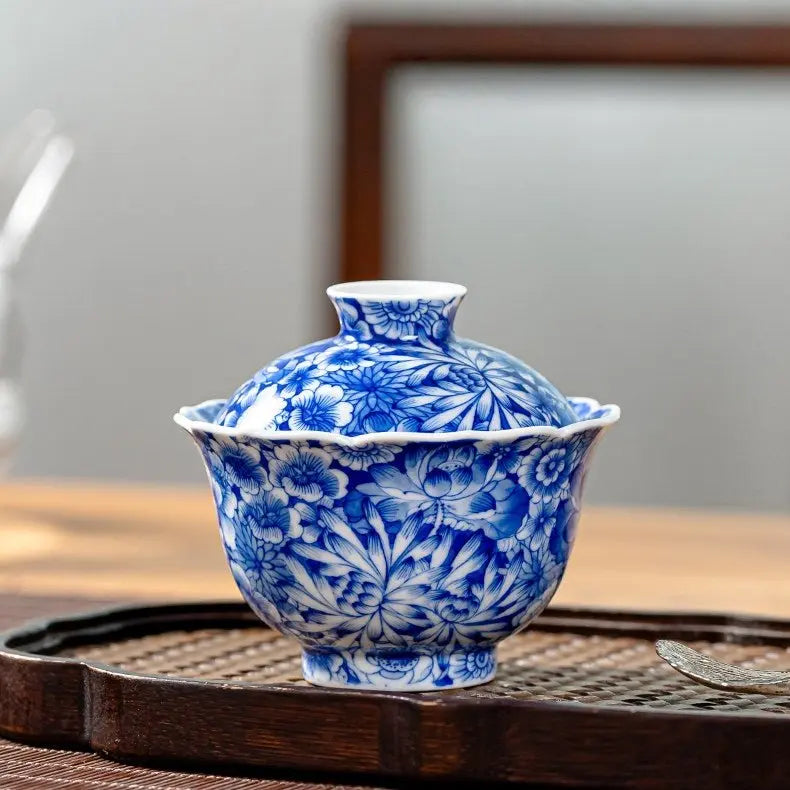 Wan Hua 130cc - Jing De Zhen Porcelain Gaiwan zycschina