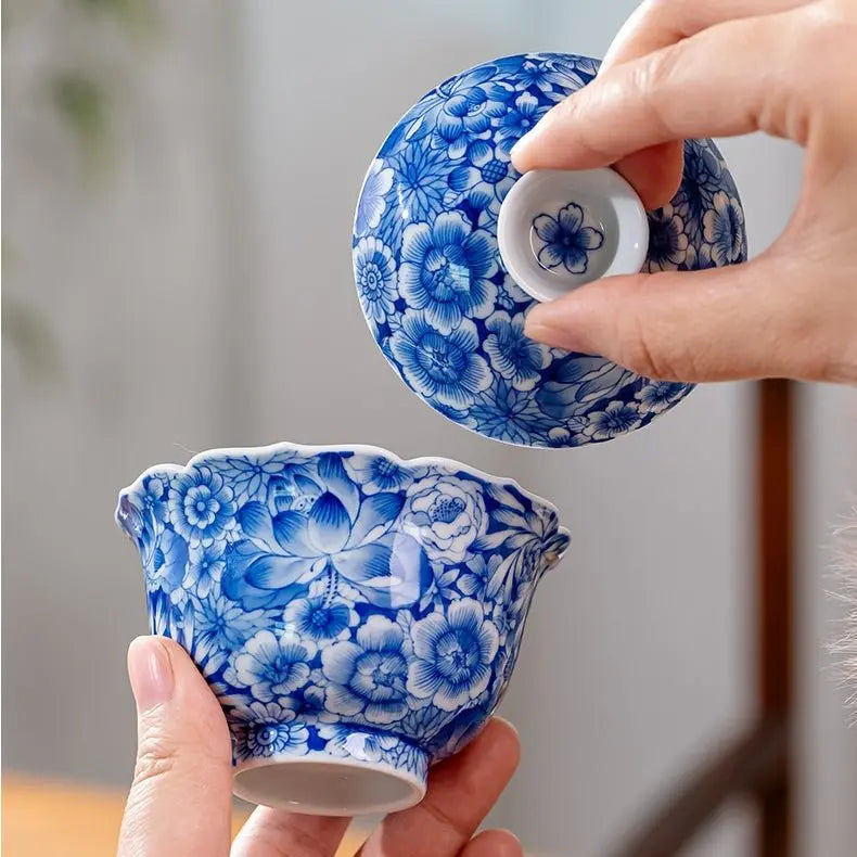 Wan Hua 130cc - Jing De Zhen Porcelain Gaiwan zycschina