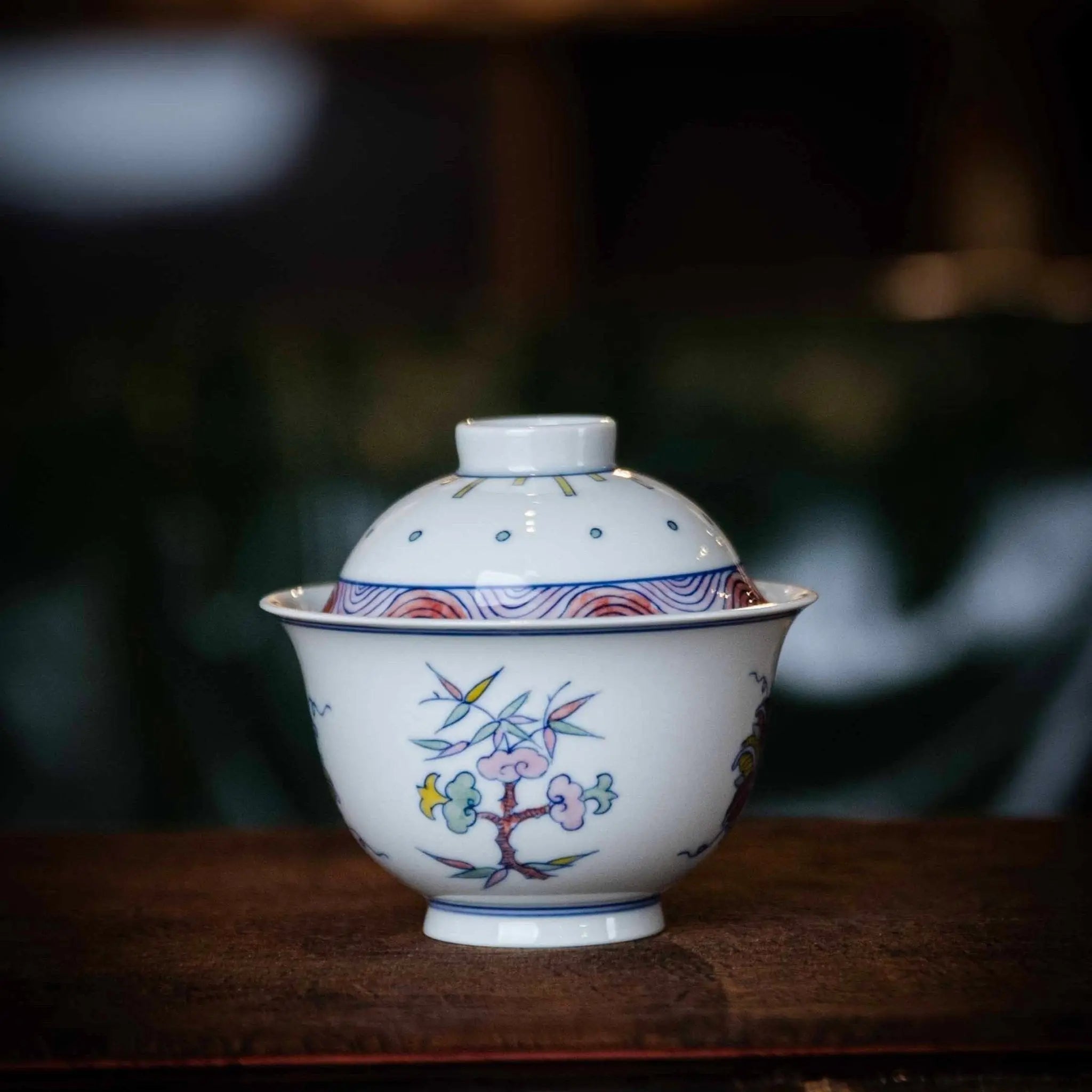 Wu Cai Hua Hui 110cc - Jing De Zhen Porcelain Gaiwan zycschina