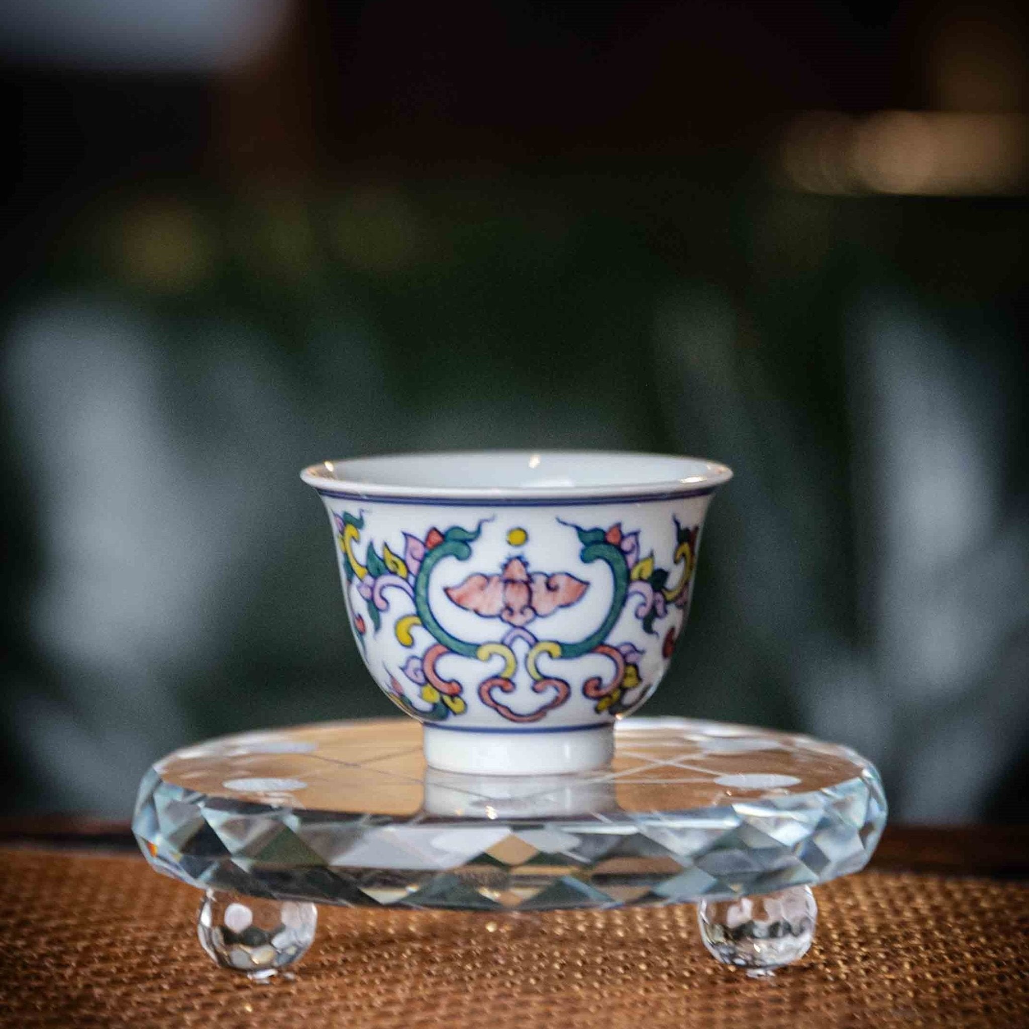 Wu Cai Ru Yi 75cc - Jing De Zhen Porcelain Gaiwan zycschina