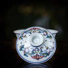Wu Cai Ru Yi 75cc - Jing De Zhen Porcelain Gaiwan zycschina