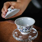 Wu Cai Ru Yi 75cc - Jing De Zhen Porcelain Gaiwan zycschina