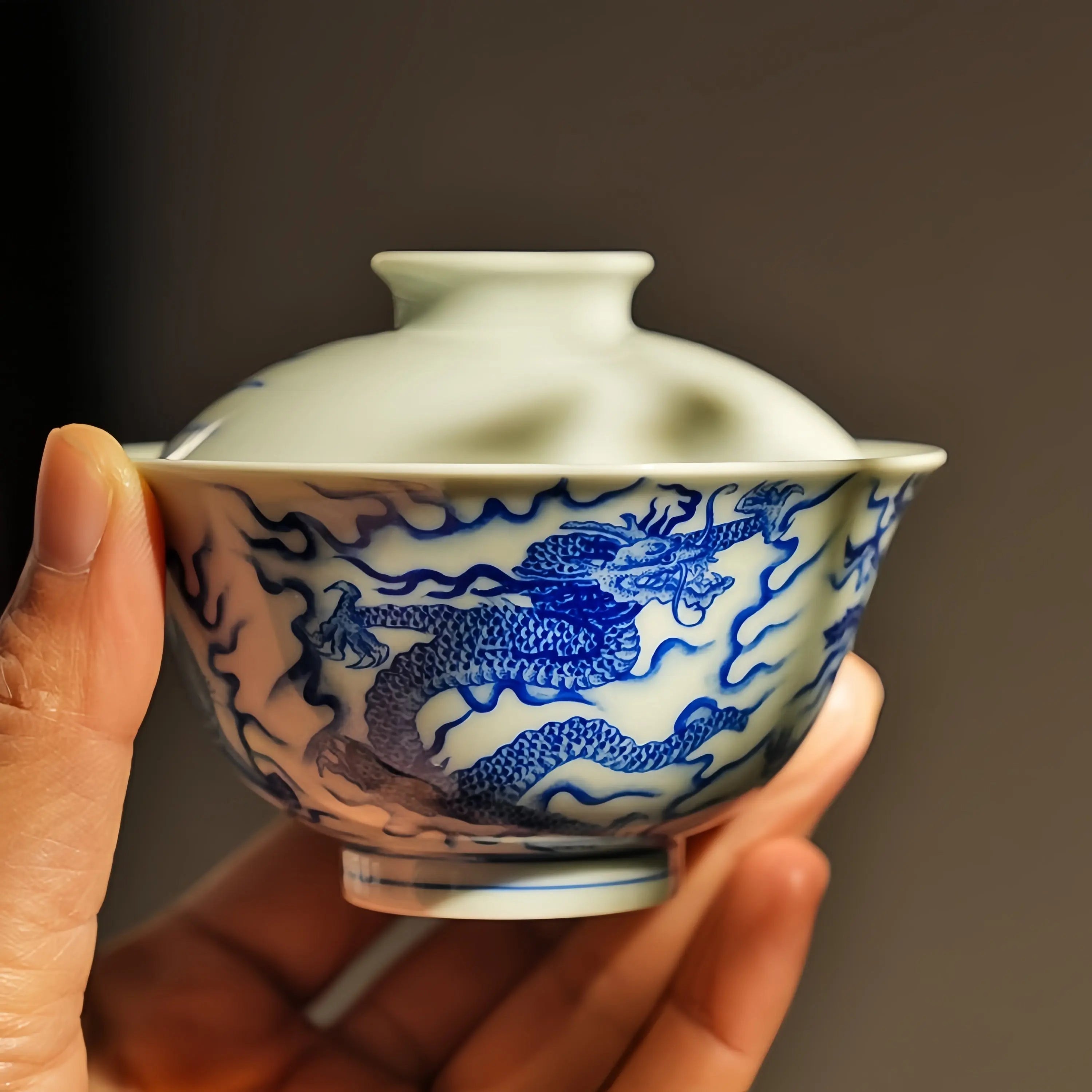 Wu Ling Tu 125cc - Jing De Zhen Porcelain Gaiwan zycschina