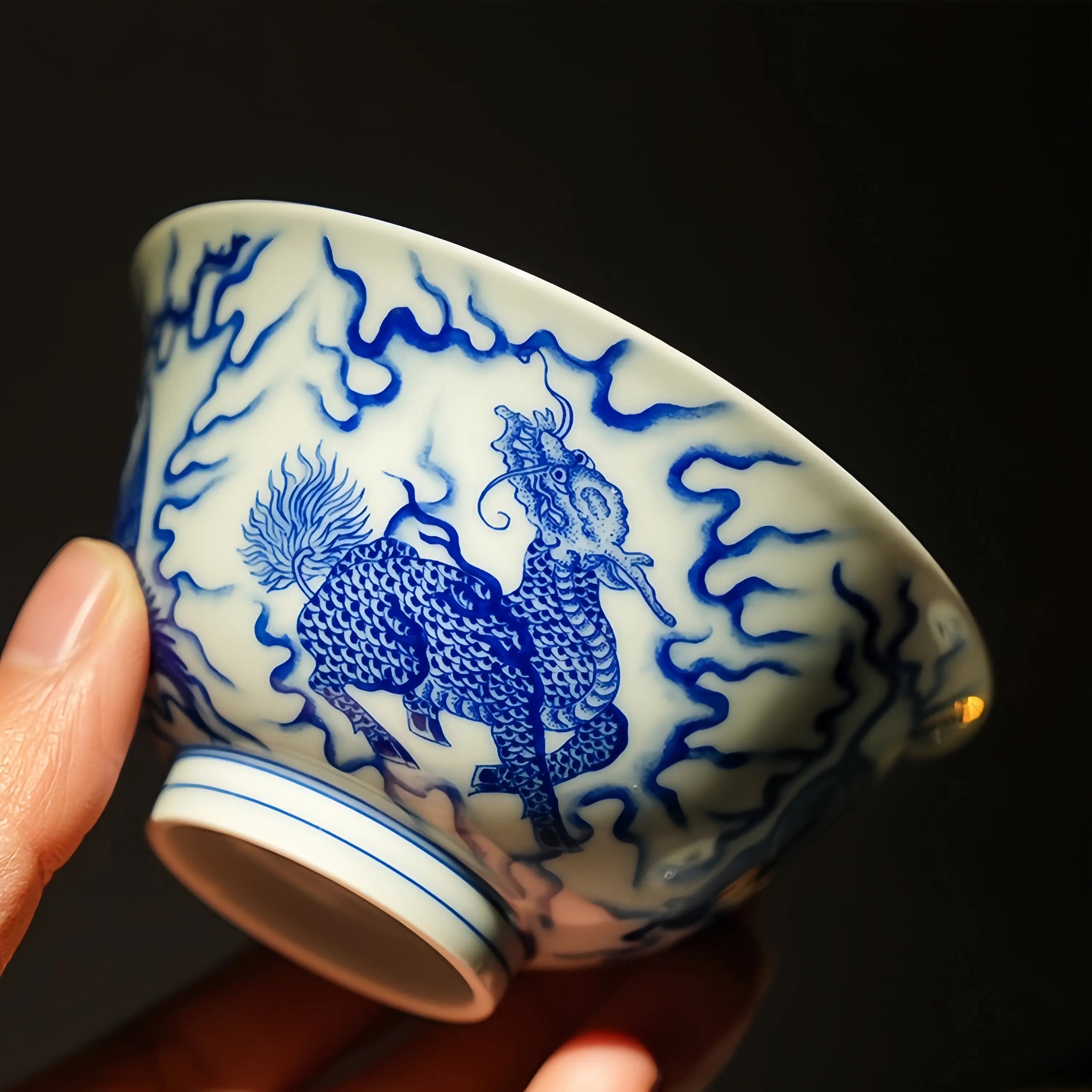 Wu Ling Tu 125cc - Jing De Zhen Porcelain Gaiwan zycschina