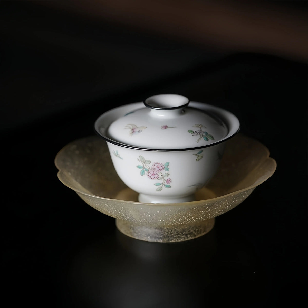 Xi Die Zhu Hua 115cc - Jingdezhen Porcelain Gaiwan zycschina