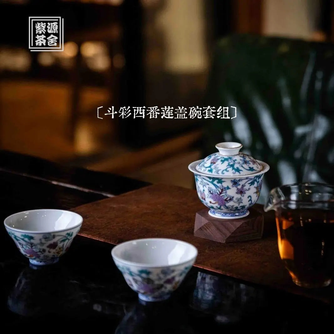 Xi Fan Lian 130cc - Jing De Zhen Porcelain Gaiwan zycschina