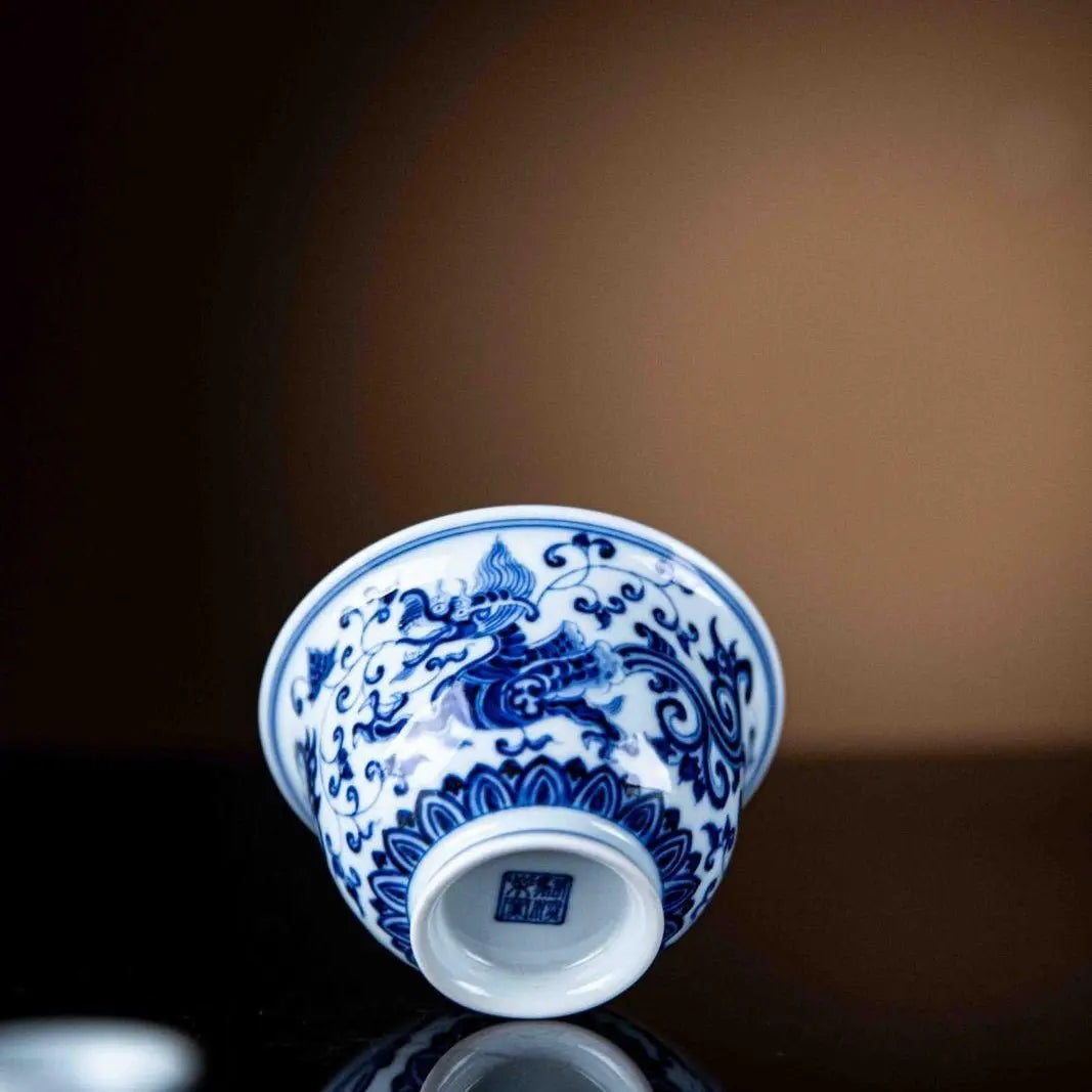 Xiang Cao Long 170cc - Jing De Zhen Porcelain Gaiwan zycschina