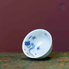 Xiu Qiu Hua 120cc - Jing De Zhen Porcelain Gaiwan zycschina
