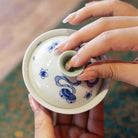 Xiu Qiu Hua 120cc - Jing De Zhen Porcelain Gaiwan zycschina
