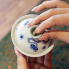Xiu Qiu Hua 120cc - Jing De Zhen Porcelain Gaiwan zycschina