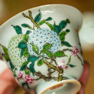 Xiu Qiu Hua 120cc - Jing De Zhen Porcelain Gaiwan zycschina