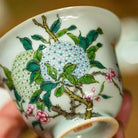 Xiu Qiu Hua 120cc - Jing De Zhen Porcelain Gaiwan zycschina