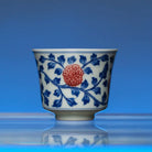 Xiu Qiu Hua 160cc - Jing De Zhen Porcelain Gaiwan zycschina