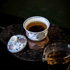 Xiu Qiu Hua 170cc - Jing De Zhen Porcelain Gaiwan zycschina