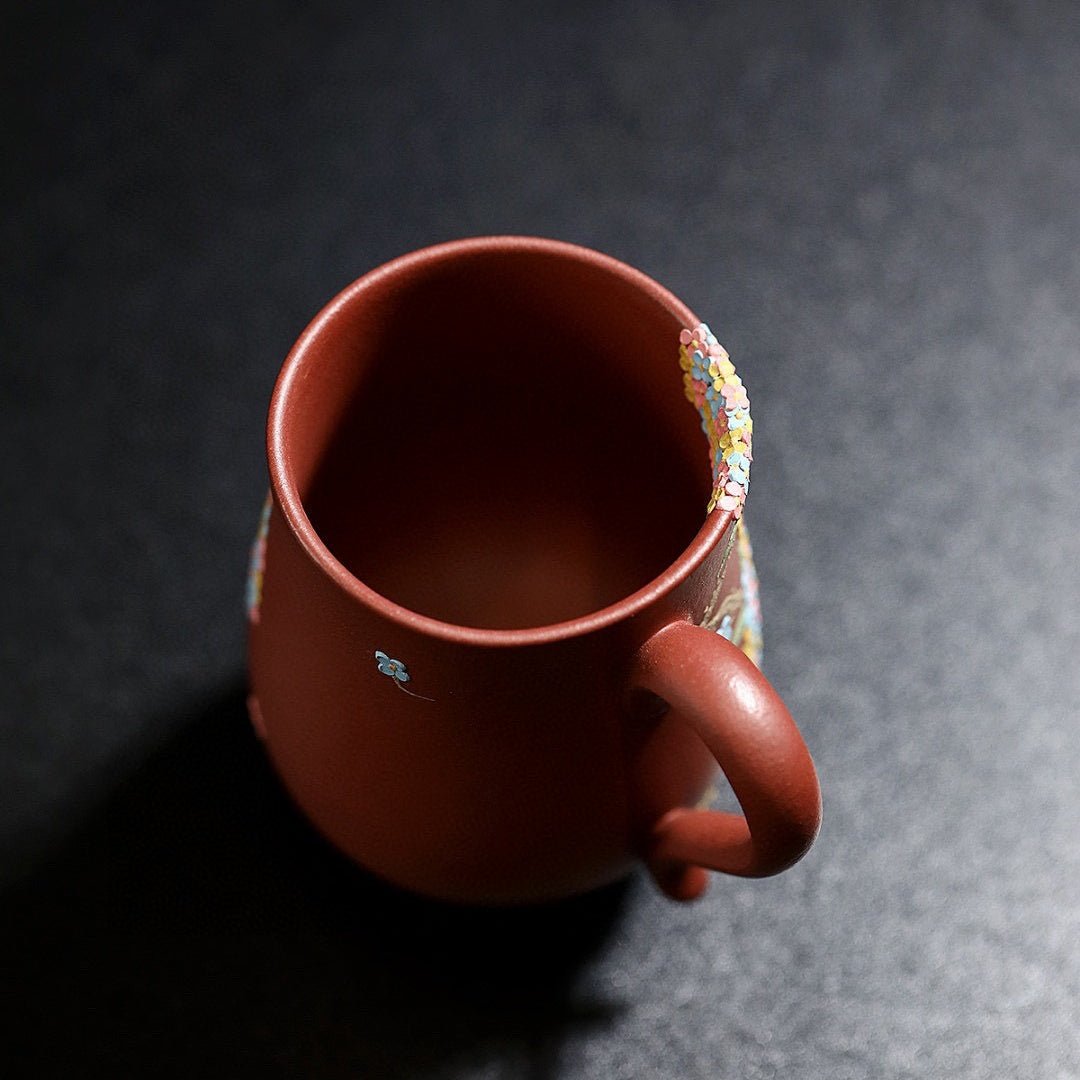 Xiu Qiu Hua 170cc - Yixing Handmade Teacup 江苏宜兴