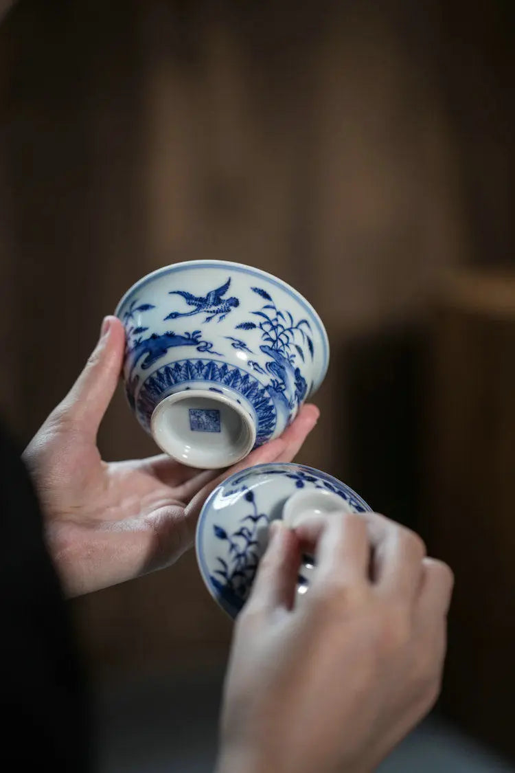 Xuan De Lu Yan - Jing De Zhen Porcelain Gaiwan zycschina
