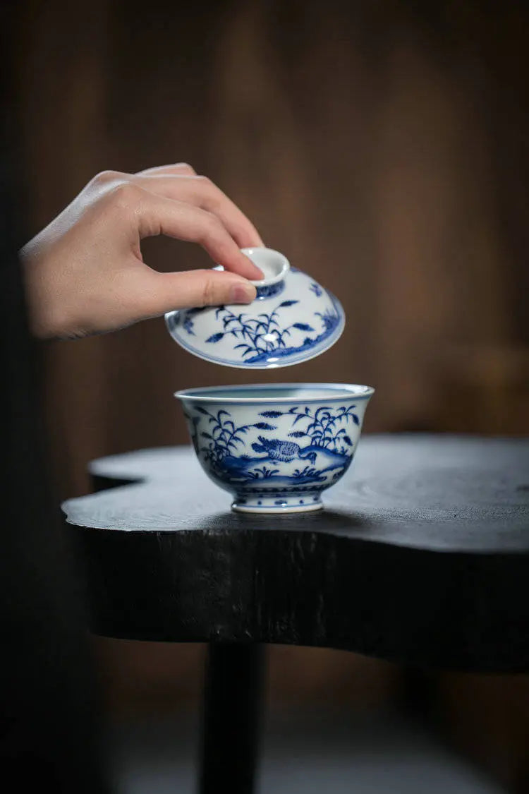 Xuan De Lu Yan - Jing De Zhen Porcelain Gaiwan zycschina