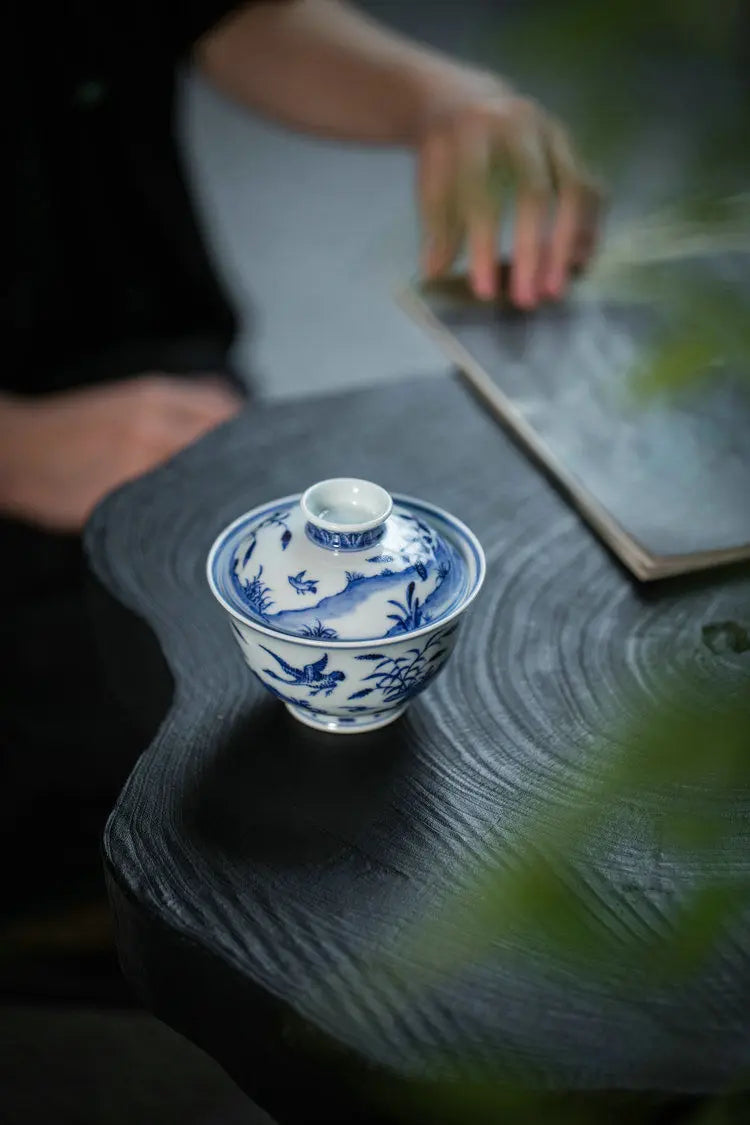 Xuan De Lu Yan - Jing De Zhen Porcelain Gaiwan zycschina