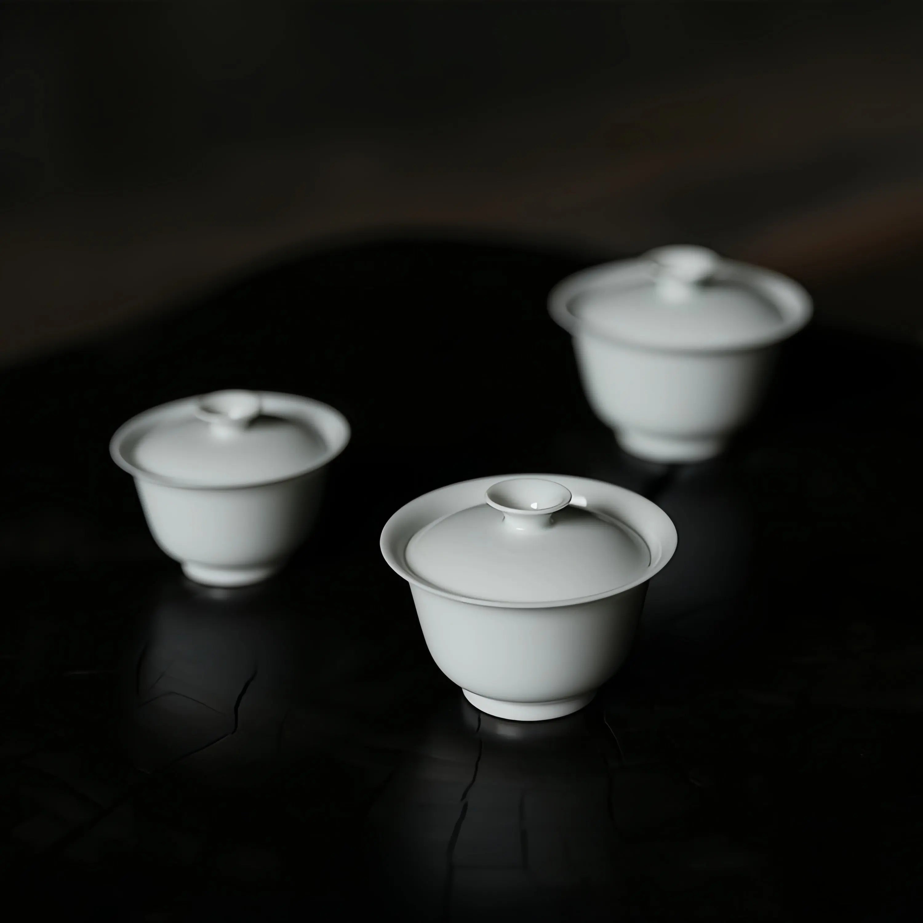 Yi Dai/Er Dai Shen Ping 80/110/130/150cc - Jing De Zhen Porcelain Gaiwan zycschina