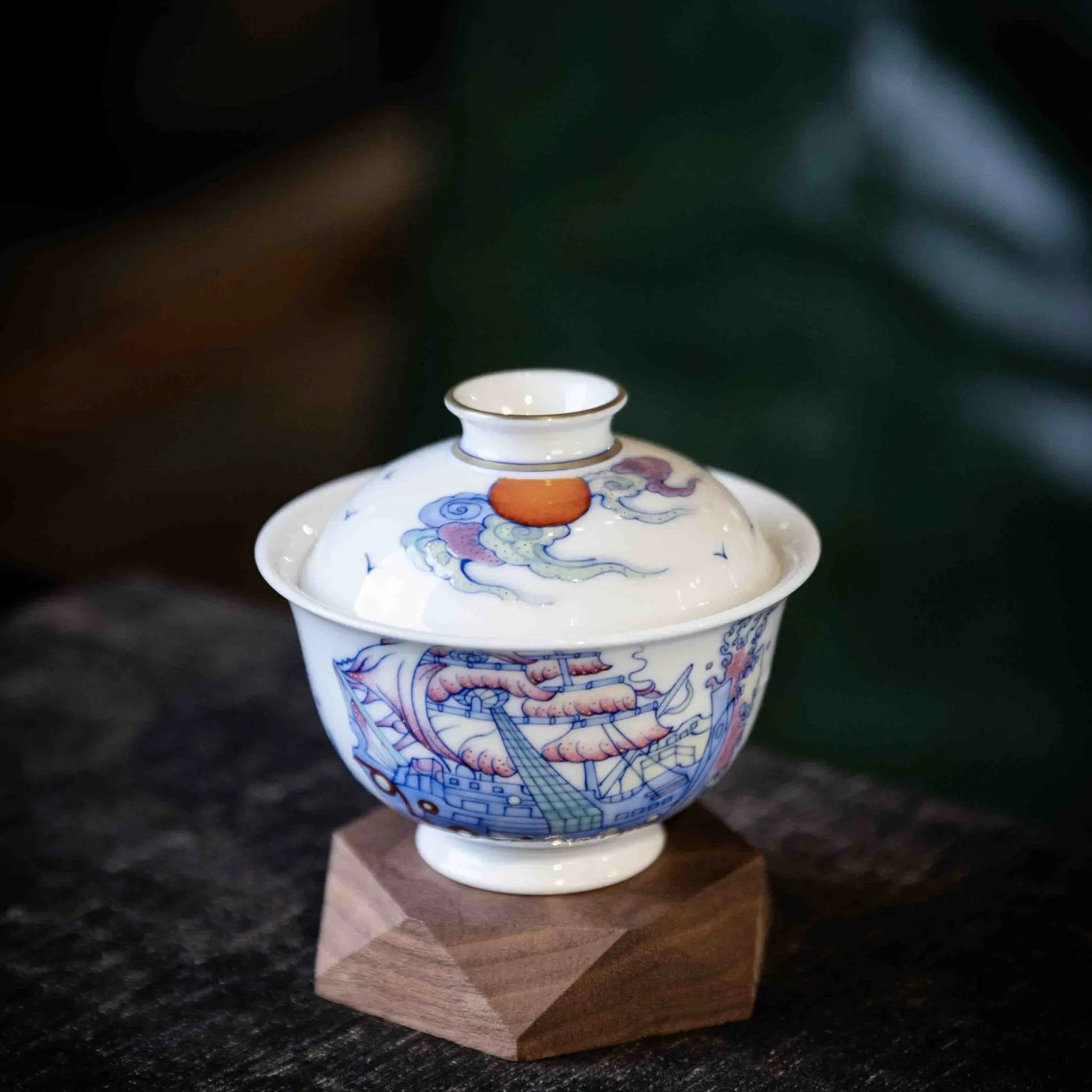 Yi Fan Feng Shun 180cc - Jing De Zhen Porcelain Gaiwan zycschina