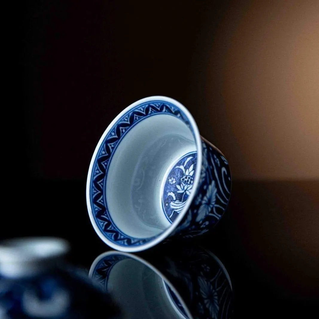Yi Lu Lian Ke 175cc - Jing De Zhen Porcelain Gaiwan zycschina
