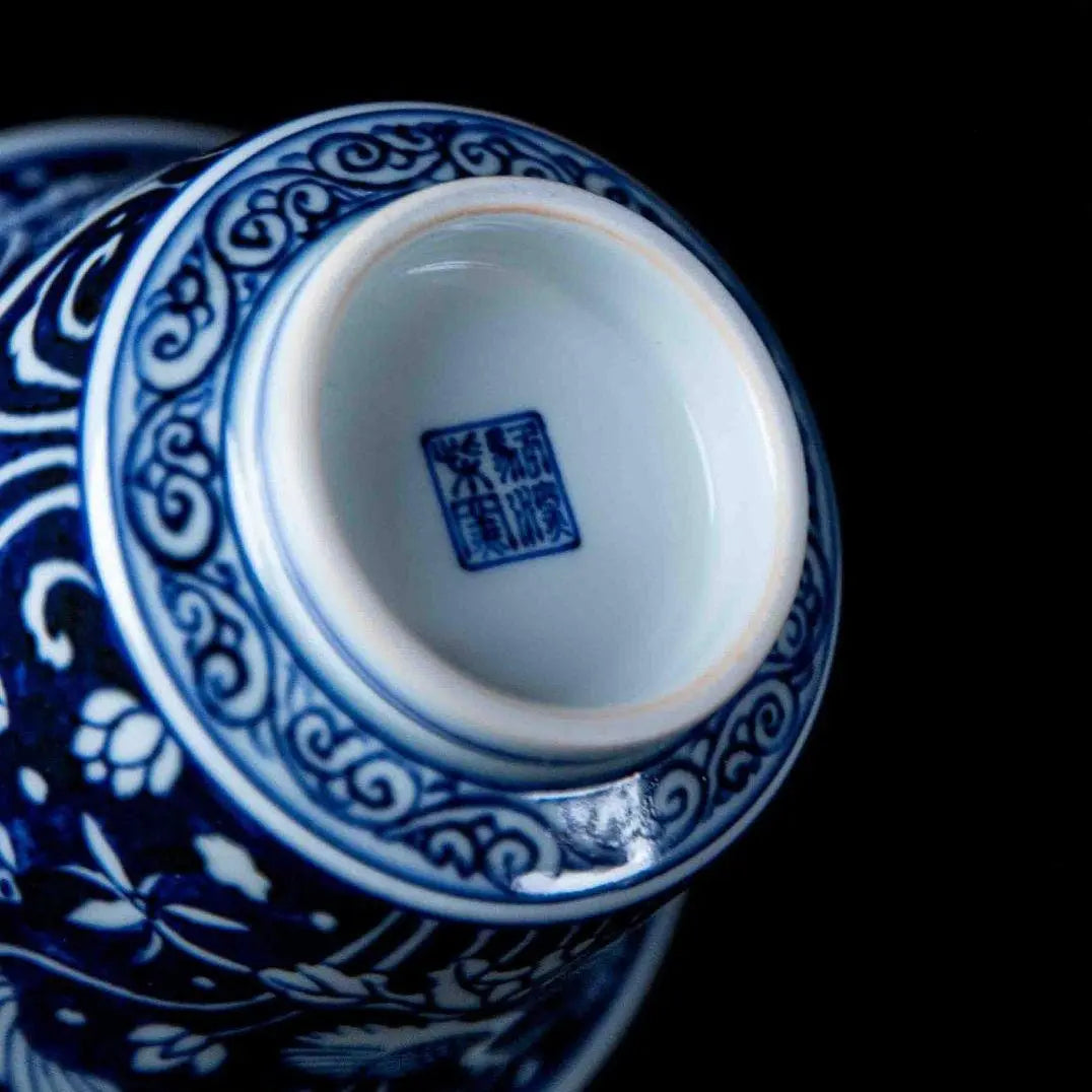 Yi Lu Lian Ke 175cc - Jing De Zhen Porcelain Gaiwan zycschina