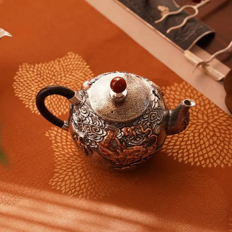 Yin Long 360cc - Handmade silver pot zycschina