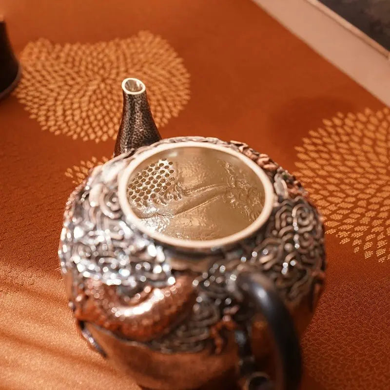 Yin Long 360cc - Handmade silver pot zycschina