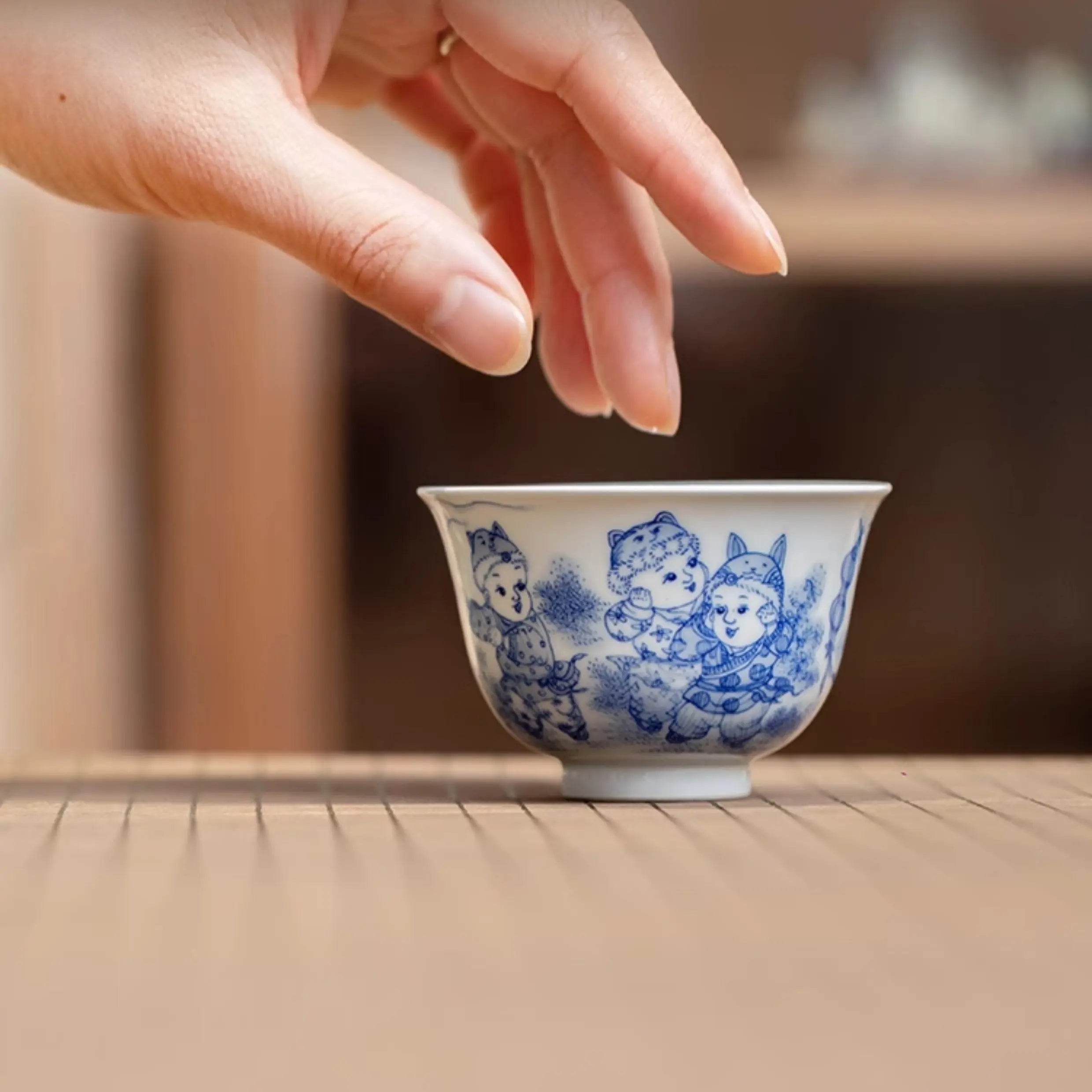 Ying Xi Tu - Jing De Zhen Porcelain Teacup zycschina