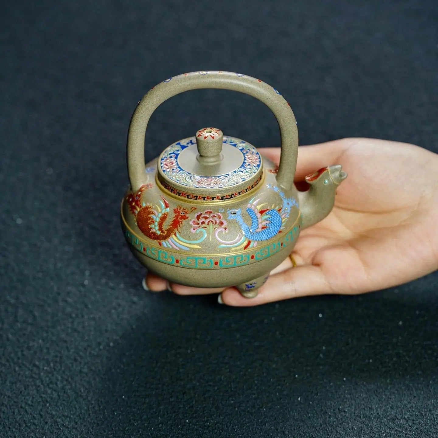 You Feng Lai Yi 230cc - Yixing Handmade Teapot zycs_China