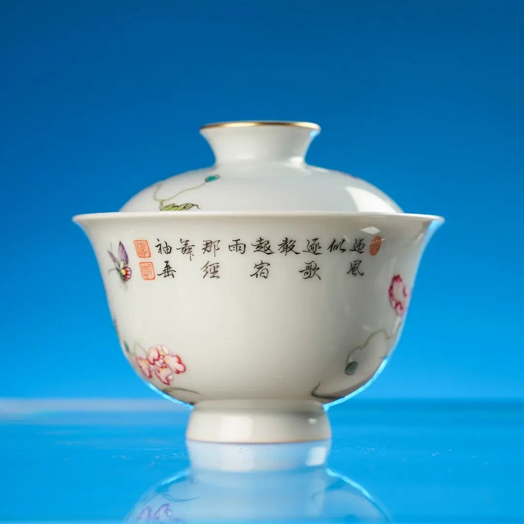Yu Mei Ren 150cc - Jing De Zhen Porcelain Gaiwan zycschina