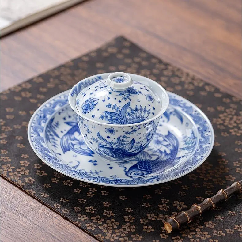 Yu Yu Xiong Zhang 150cc - Jing De Zhen Porcelain Gaiwan zycschina