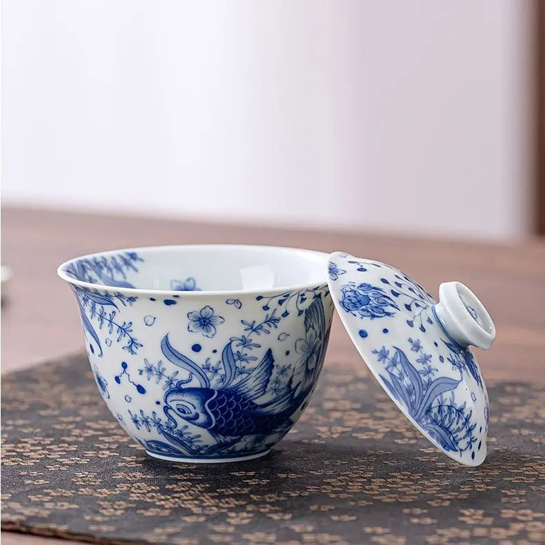 Yu Yu Xiong Zhang 150cc - Jing De Zhen Porcelain Gaiwan zycschina
