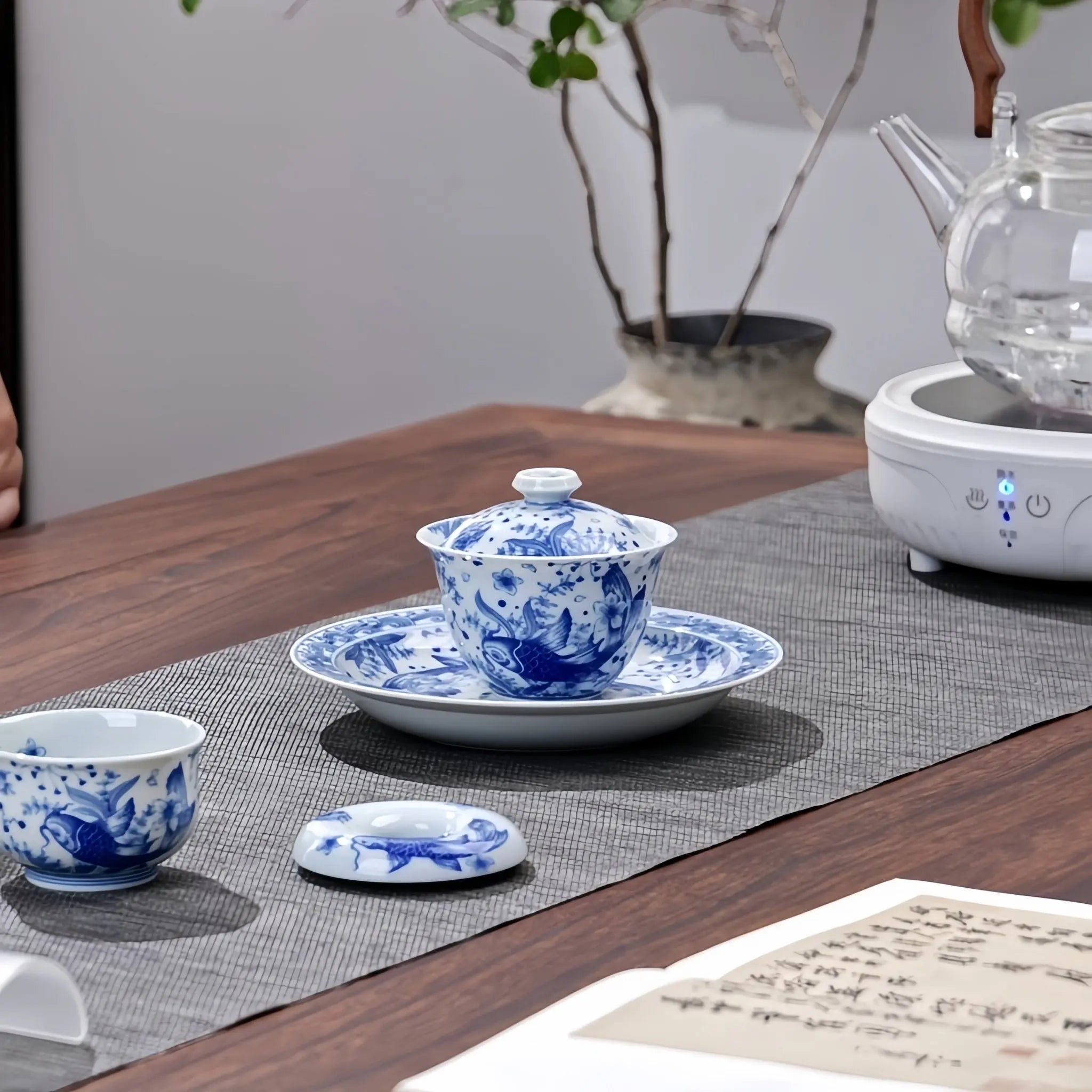 Yu Yu Xiong Zhang 150cc - Jing De Zhen Porcelain Gaiwan zycschina