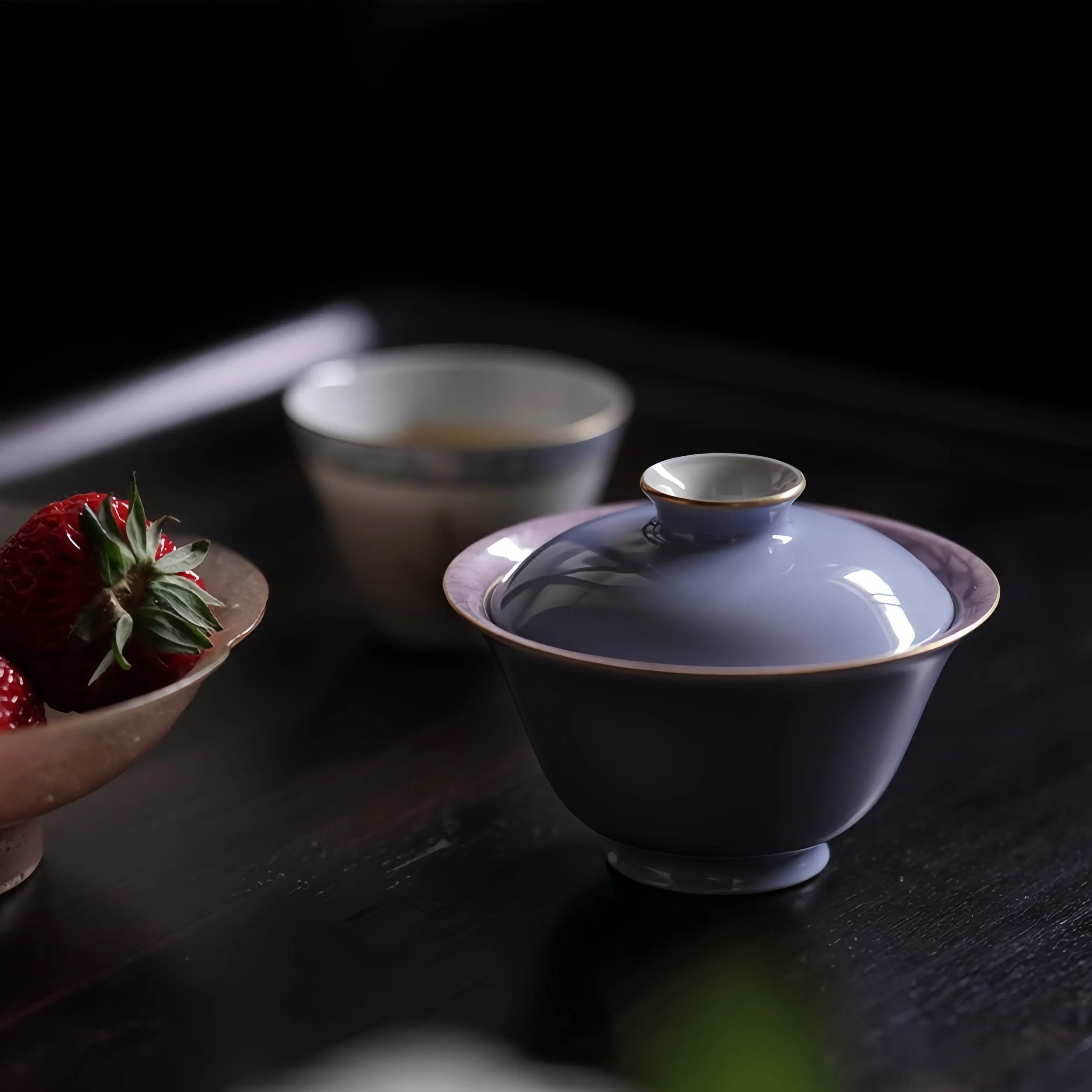 Yun Shan Lan Bi Tao 120cc - Jing De Zhen Porcelain Gaiwan zycschina