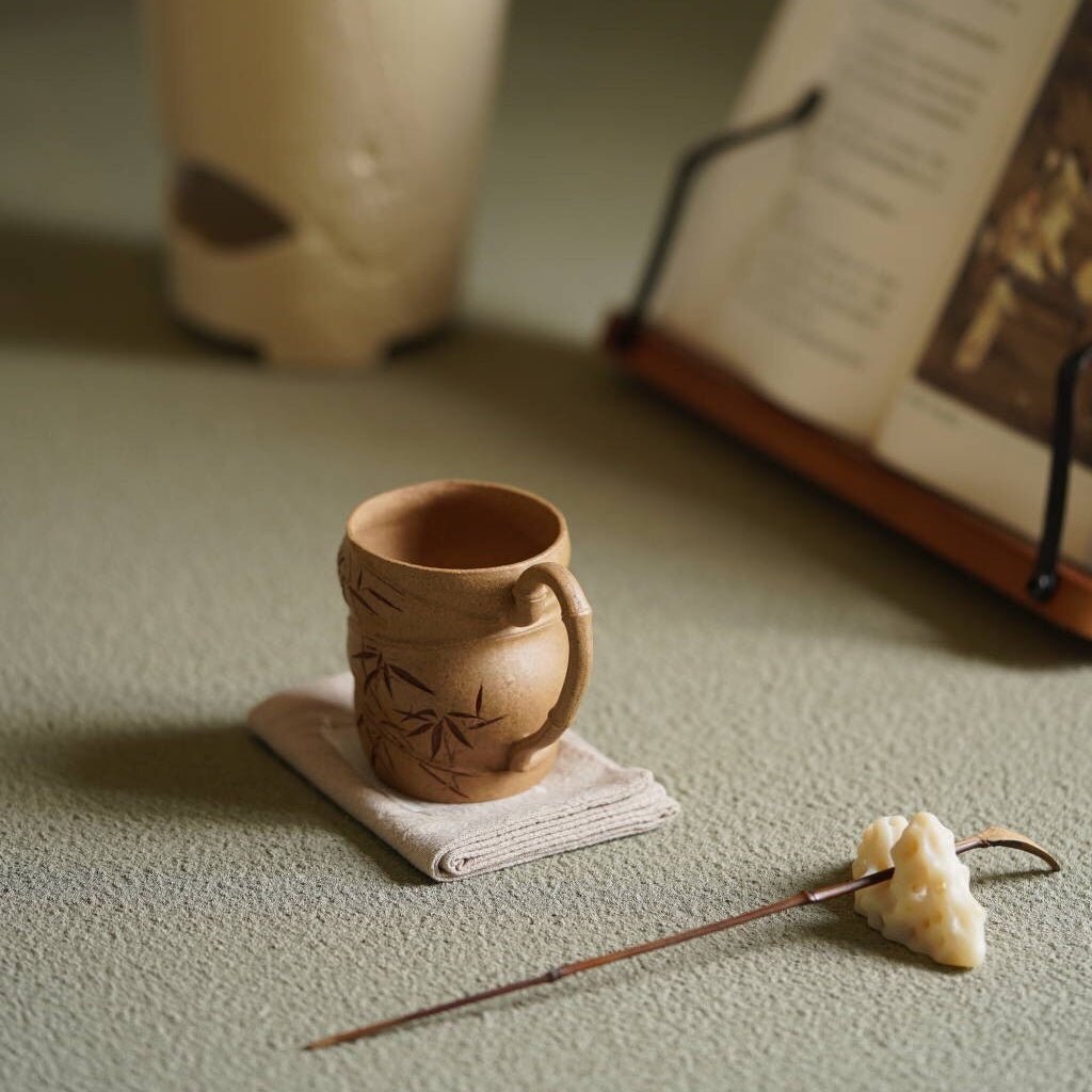 Zhu Bao Ping An 130cc - Yixing Handmade Teacup 江苏宜兴