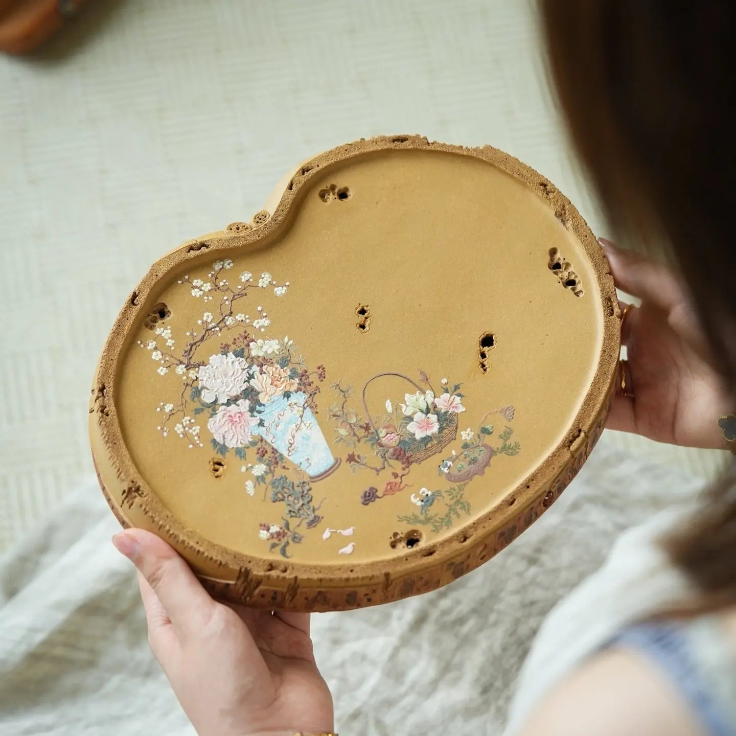 Zhu Bao Ping An - Dry Bubble Tray 江苏宜兴