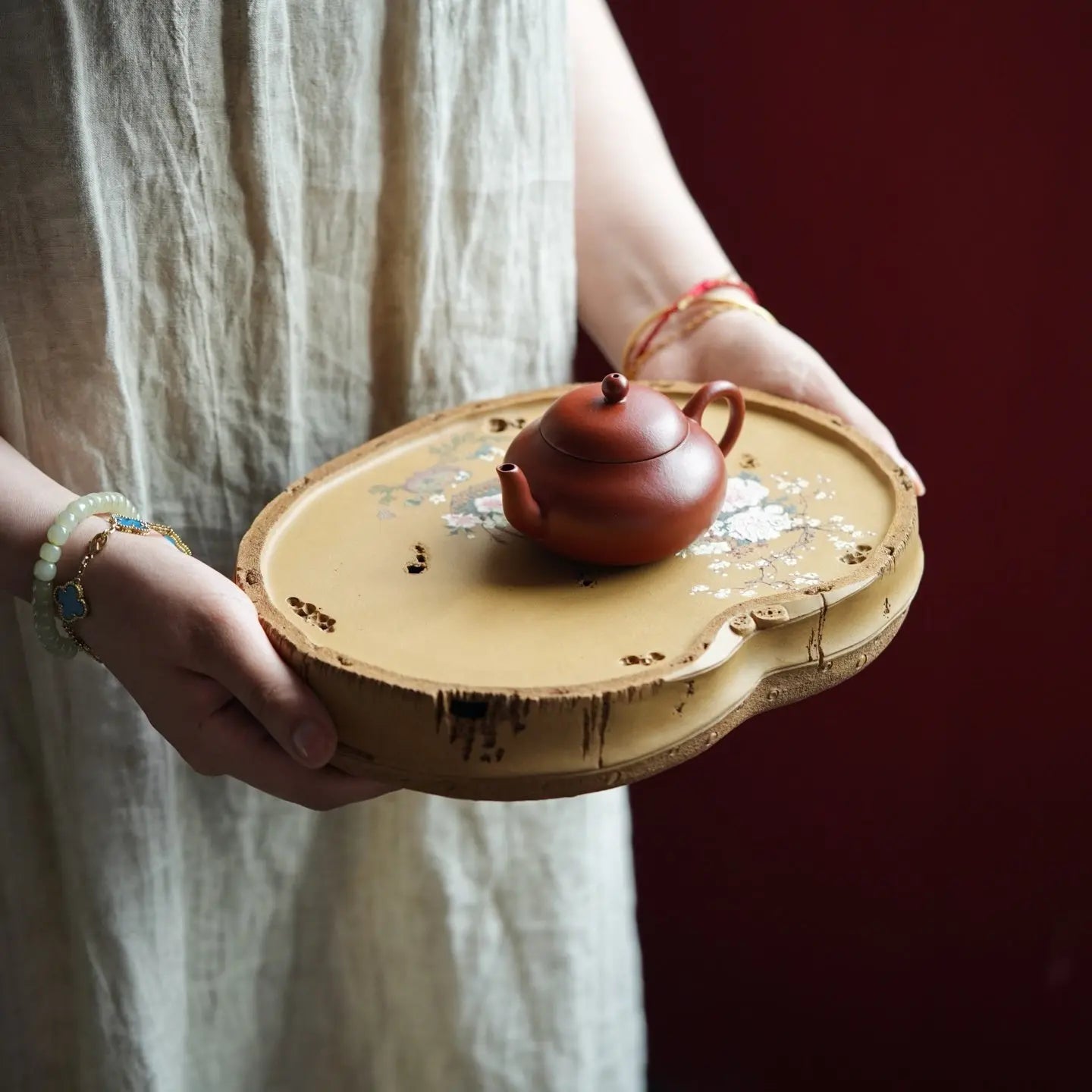 Zhu Bao Ping An - Dry Bubble Tray 江苏宜兴