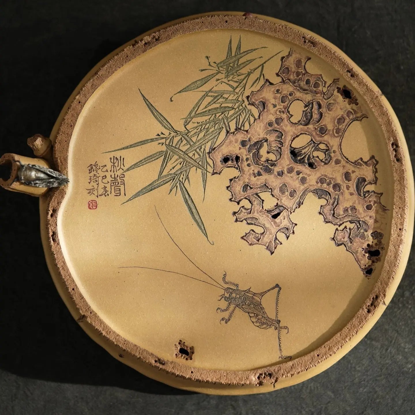 Zhu Bao Ping An - Dry Bubble Tray 江苏宜兴
