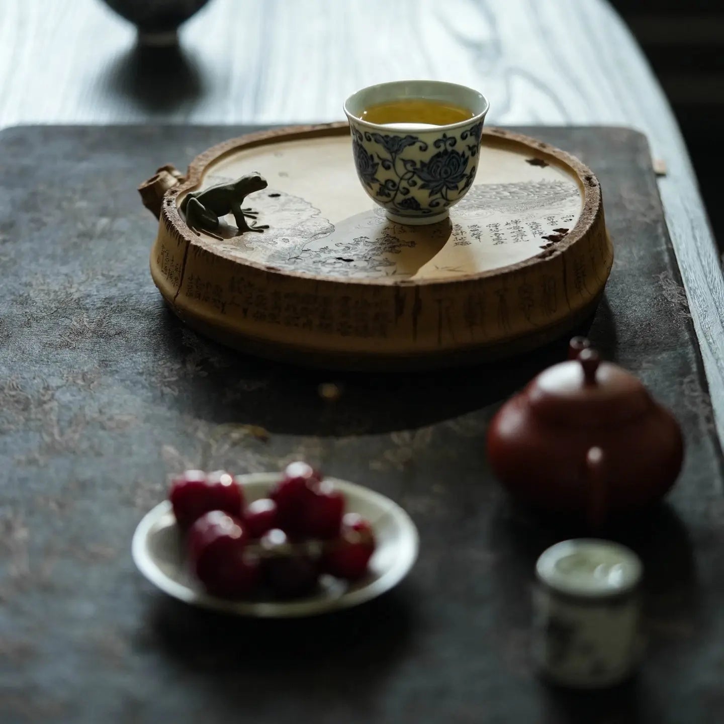 Zhu Bao Ping An - Dry Bubble Tray 江苏宜兴