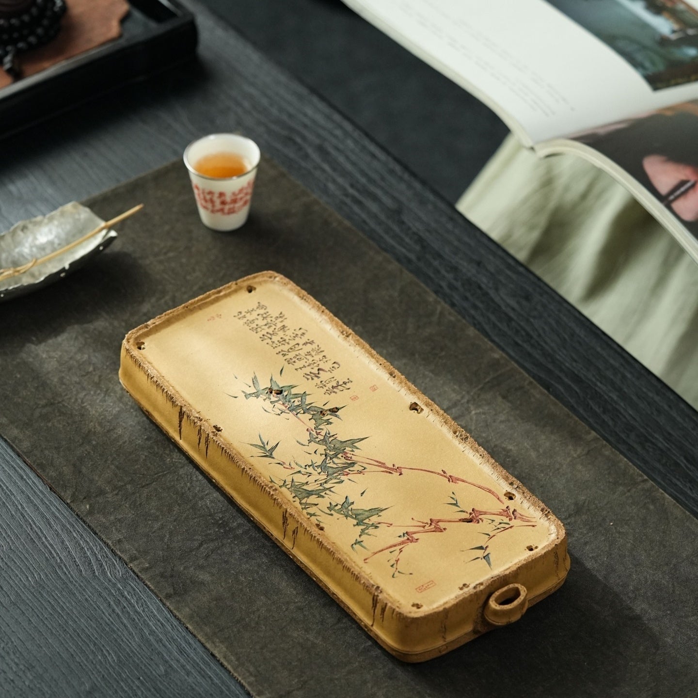 Zhu Bao Ping An - Dry Bubble Tray 江苏宜兴