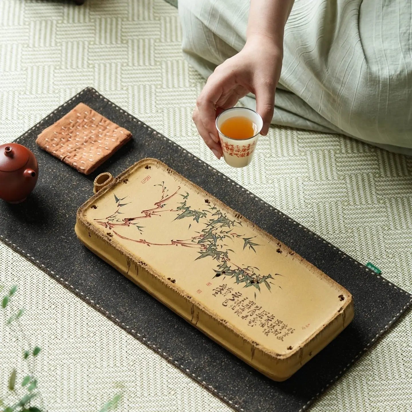 Zhu Bao Ping An - Dry Bubble Tray 江苏宜兴