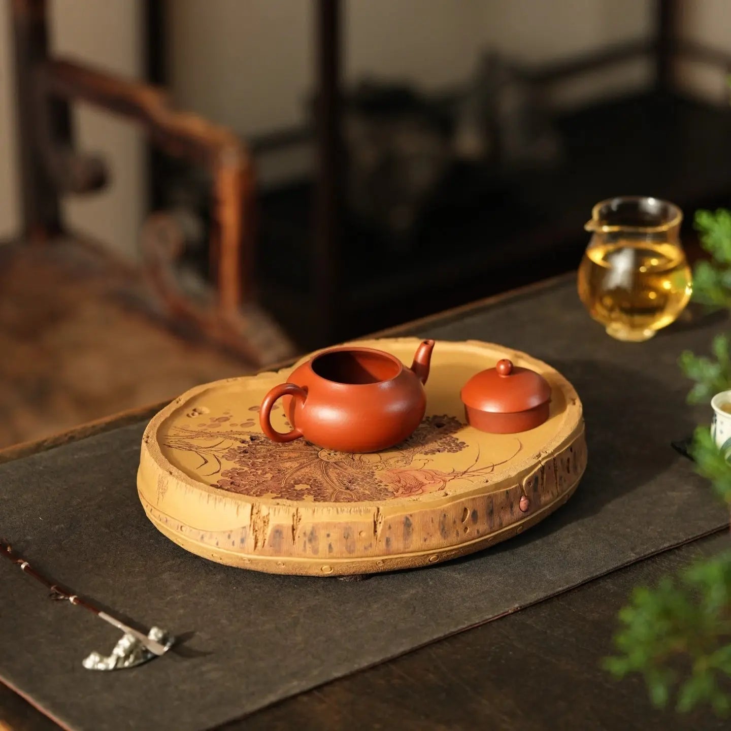 Zhu Bao Ping An - Dry Bubble Tray 江苏宜兴