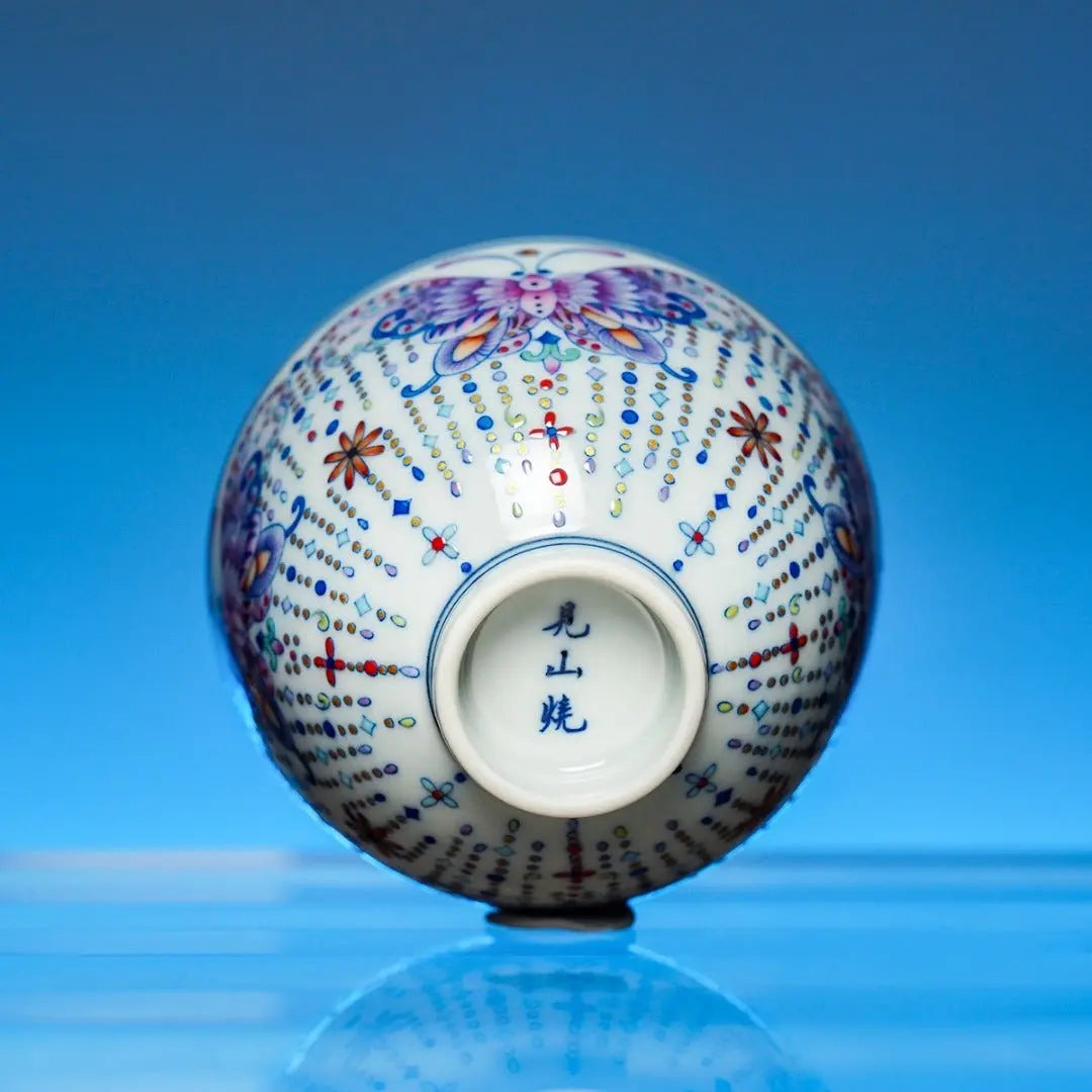 Zhu Lian Hu Die 150cc - Jing De Zhen Porcelain Gaiwan zycschina