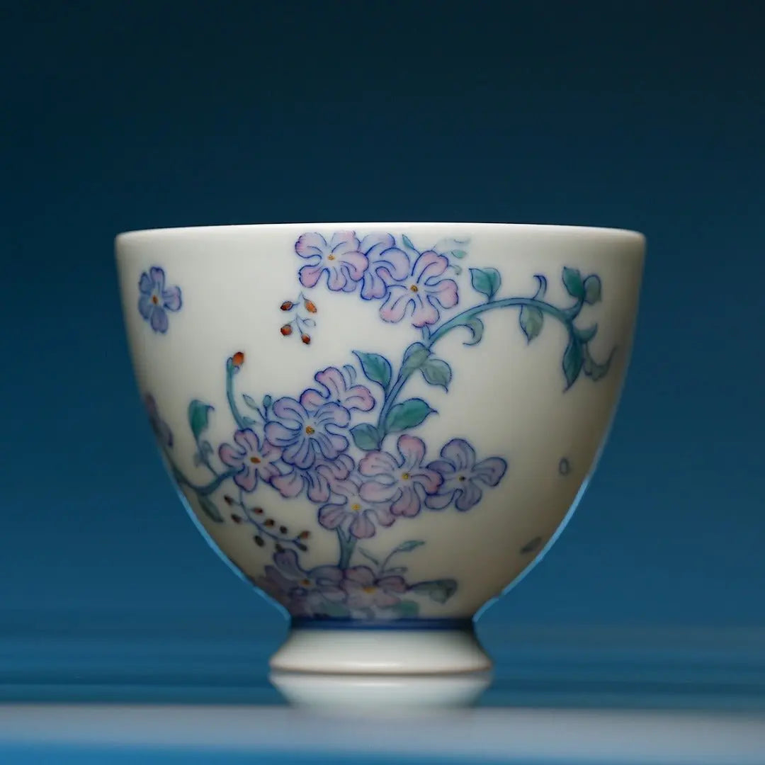 Zi Teng Hua 100cc - Jing De Zhen Porcelain Gaiwan zycschina
