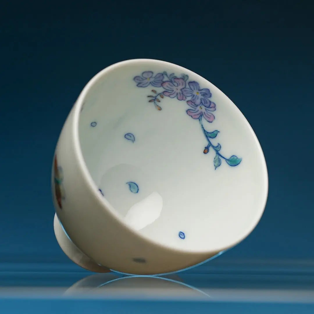 Zi Teng Hua 100cc - Jing De Zhen Porcelain Gaiwan zycschina